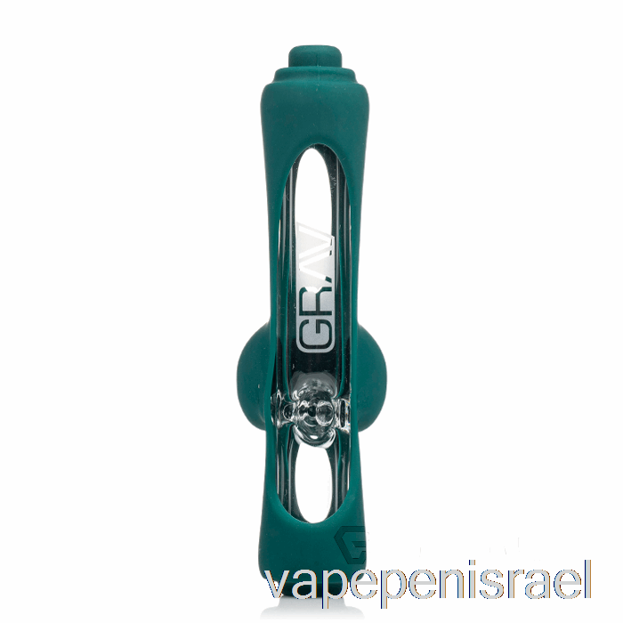 גלגלת קיטור חד פעמית Vape Israel Grav עם עור סיליקון צהבהב כהה